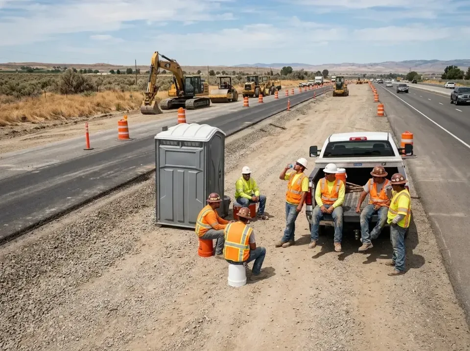 highway-road-construction-crew-007 — frequently asked questions, Porta Potty and Restroom Rentals in Paden City, WV